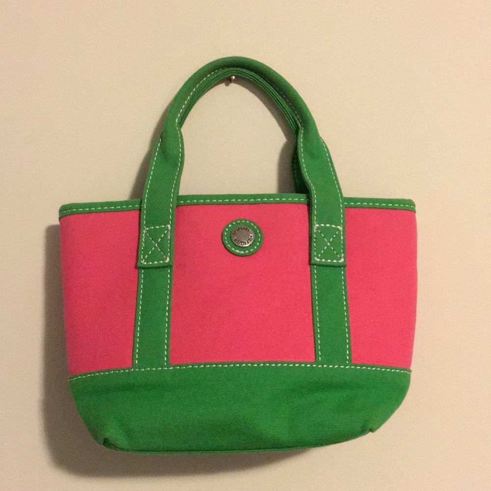 Tommy Hilfiger Pink and Green Purse
